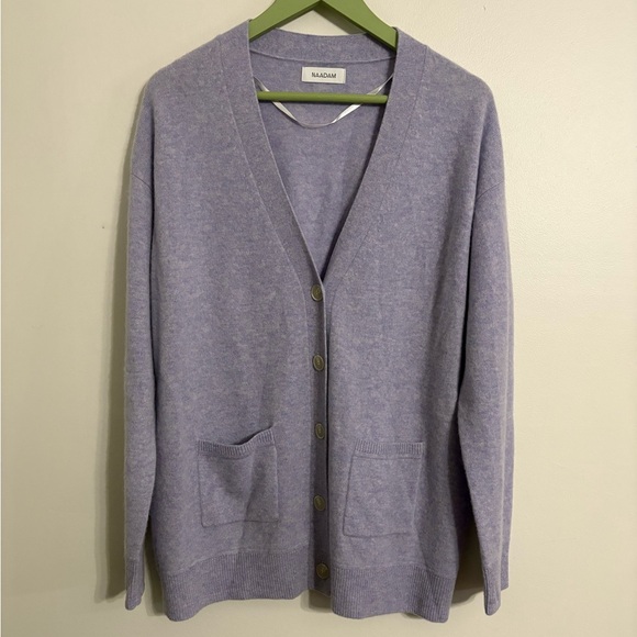 NAADAM Sweaters - Naadam cashmere V neck cardigan  Size Medium NWOT